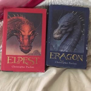 Lot of two YA young adult books eragon and eldest